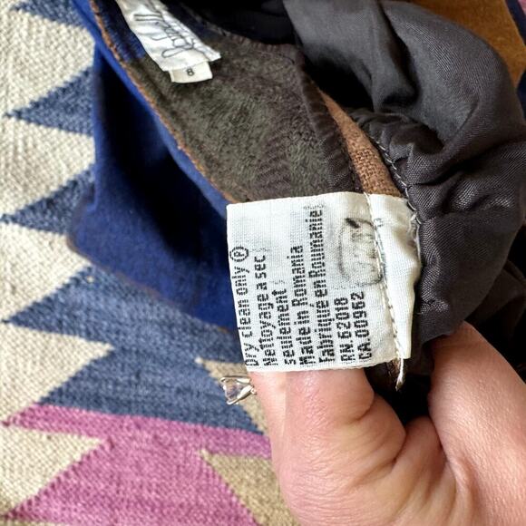 Stunning VTG Plaid Blue Brown Midi Skirt Rafaella Women's Size 8 - Picture 6 of 6